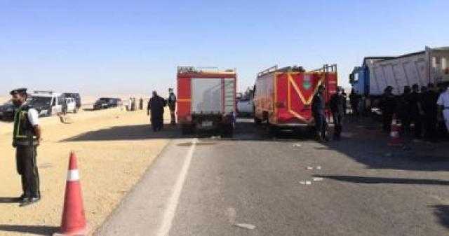 ارتفاع عدد ضحايا حادث تصادم أتوبيس بمقطورة فى المنيا إلى 23 وفاة
